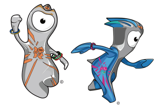 2012 London Olympic Games mascots: Winnie and Mander